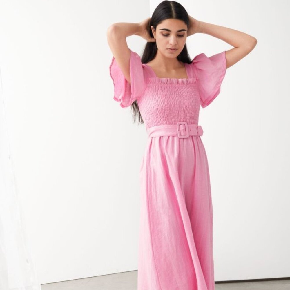 & Other Stories Linen Dress - M